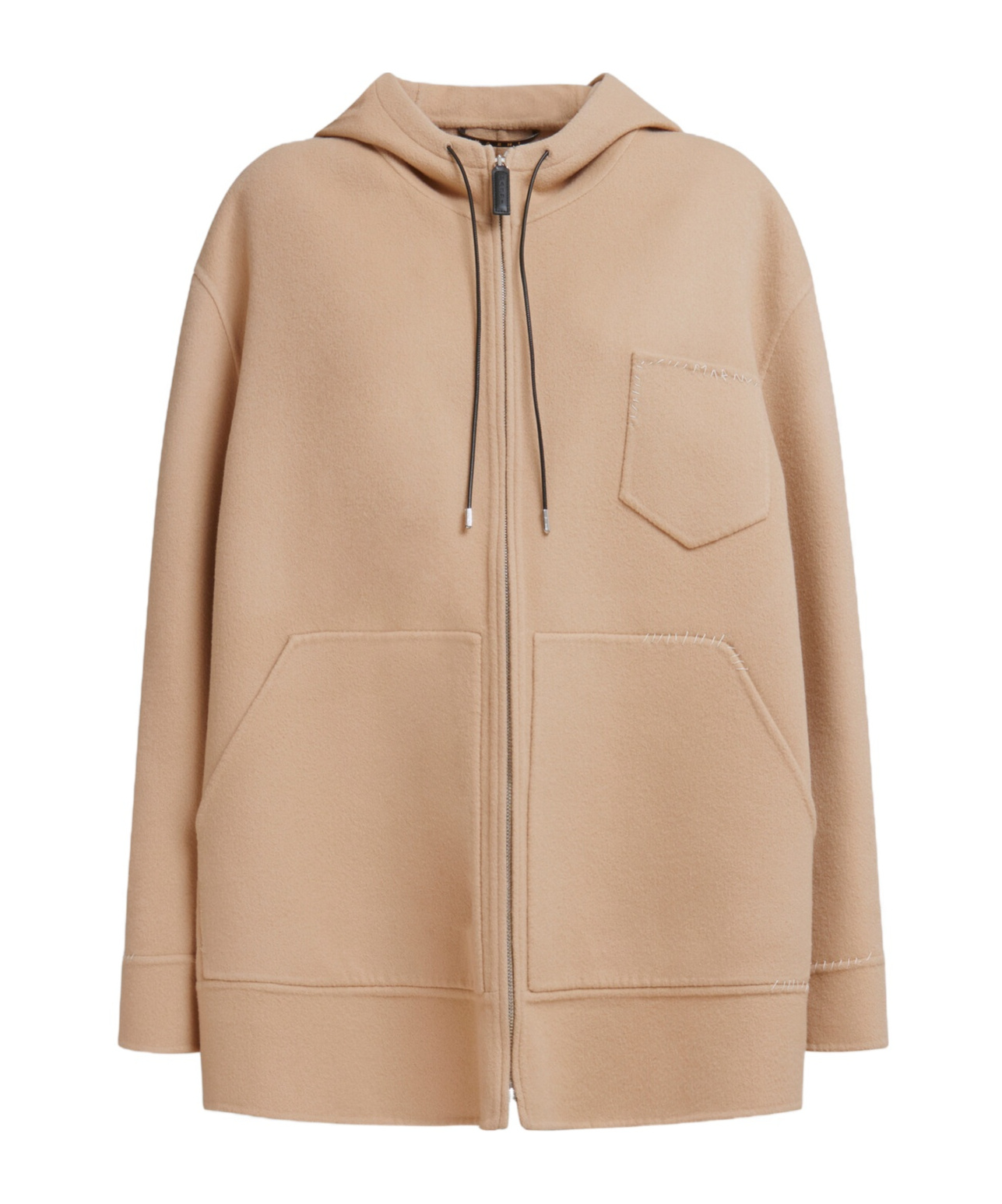 Marni Hoded Zipper Casual Jacket In Nude