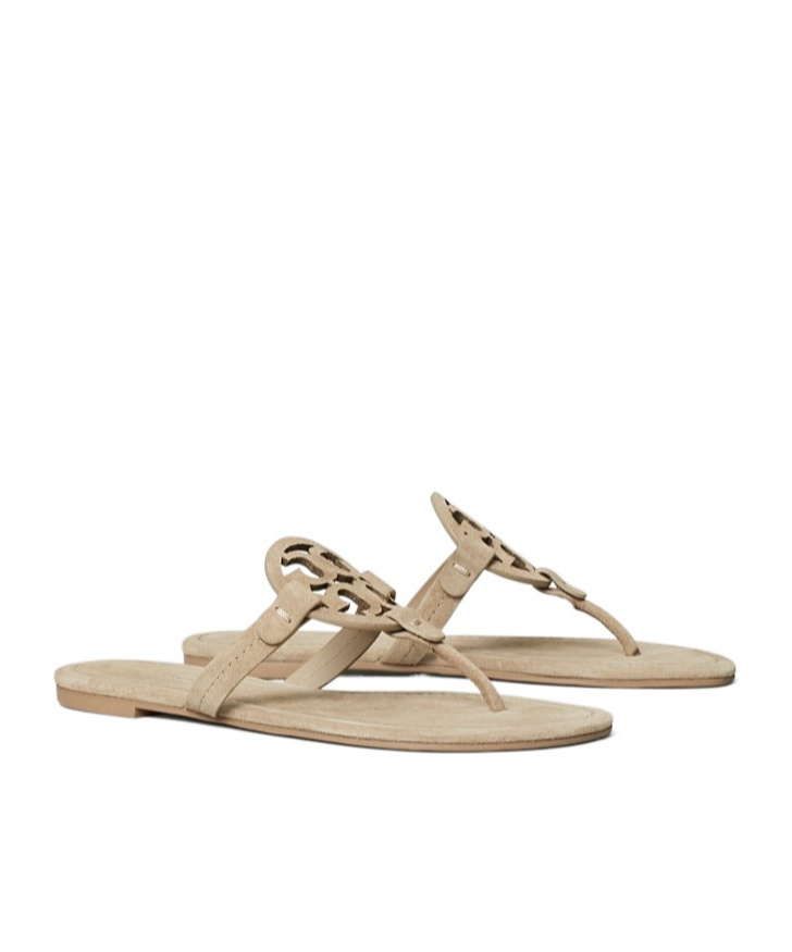 Tory Burch Miller Sandals In Nude