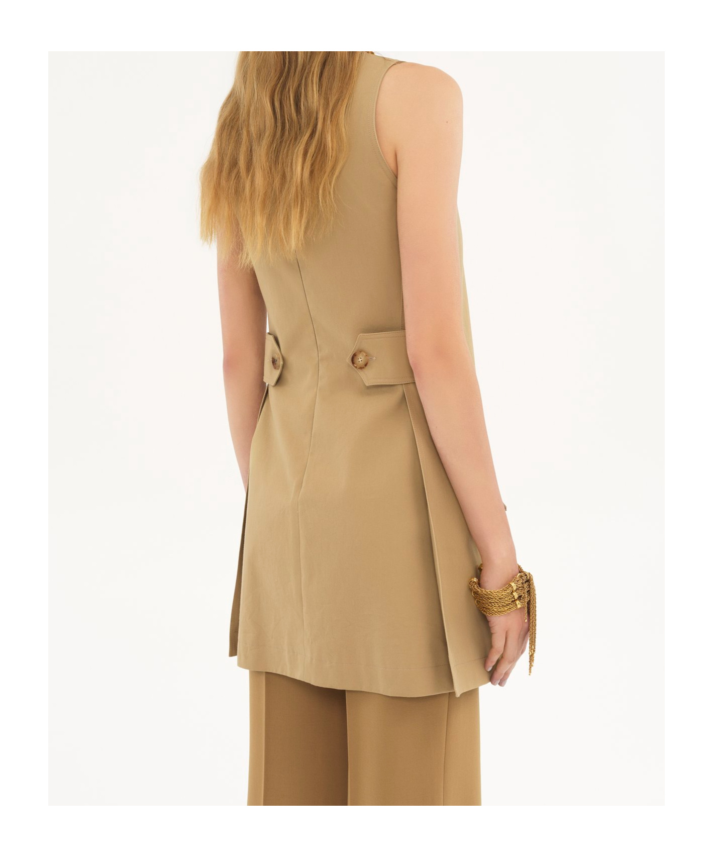 Chloé Strap Vest Dress In Nude