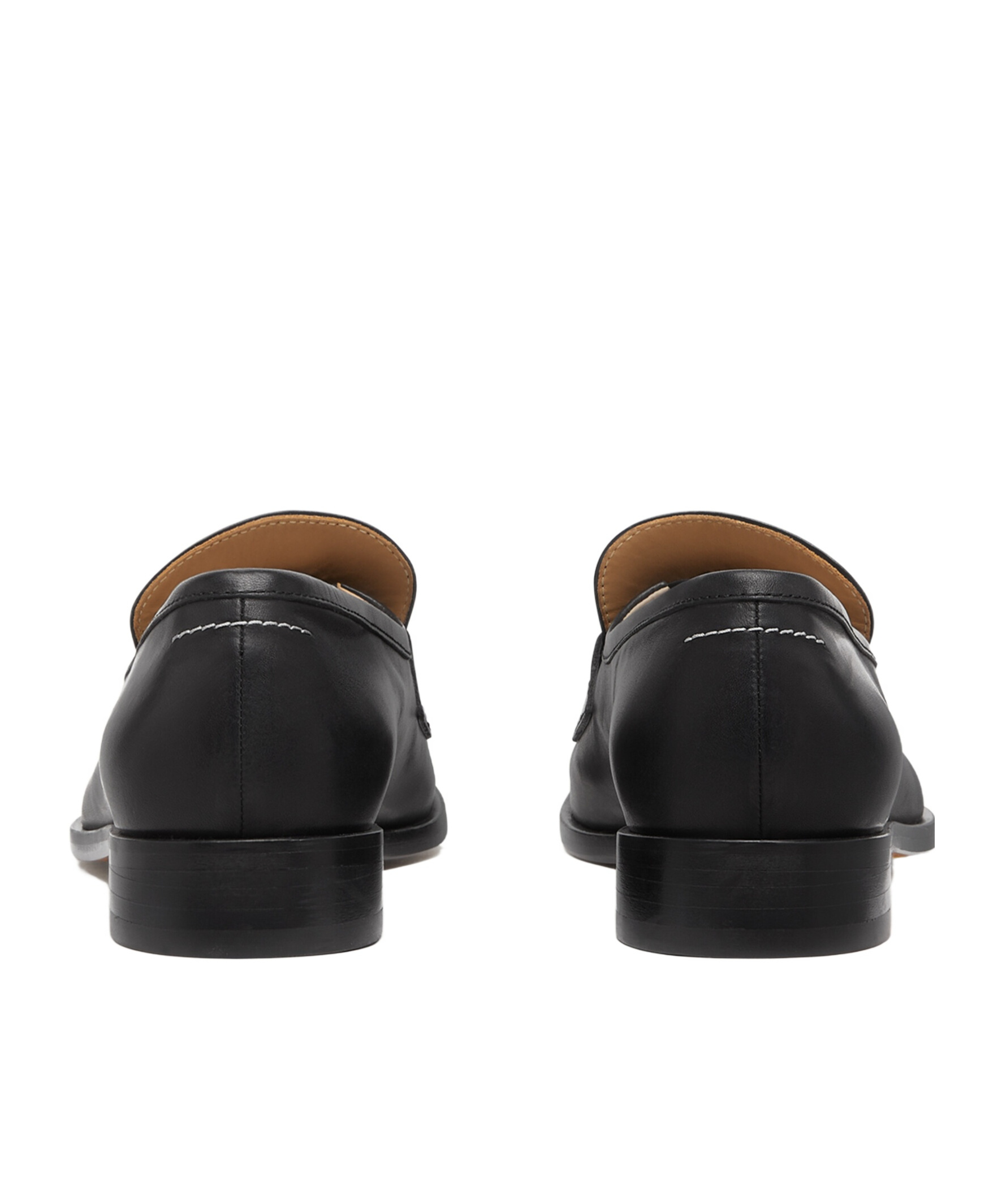 Mm6 Maison Margiela New Classic Stitch Moccasins In Black