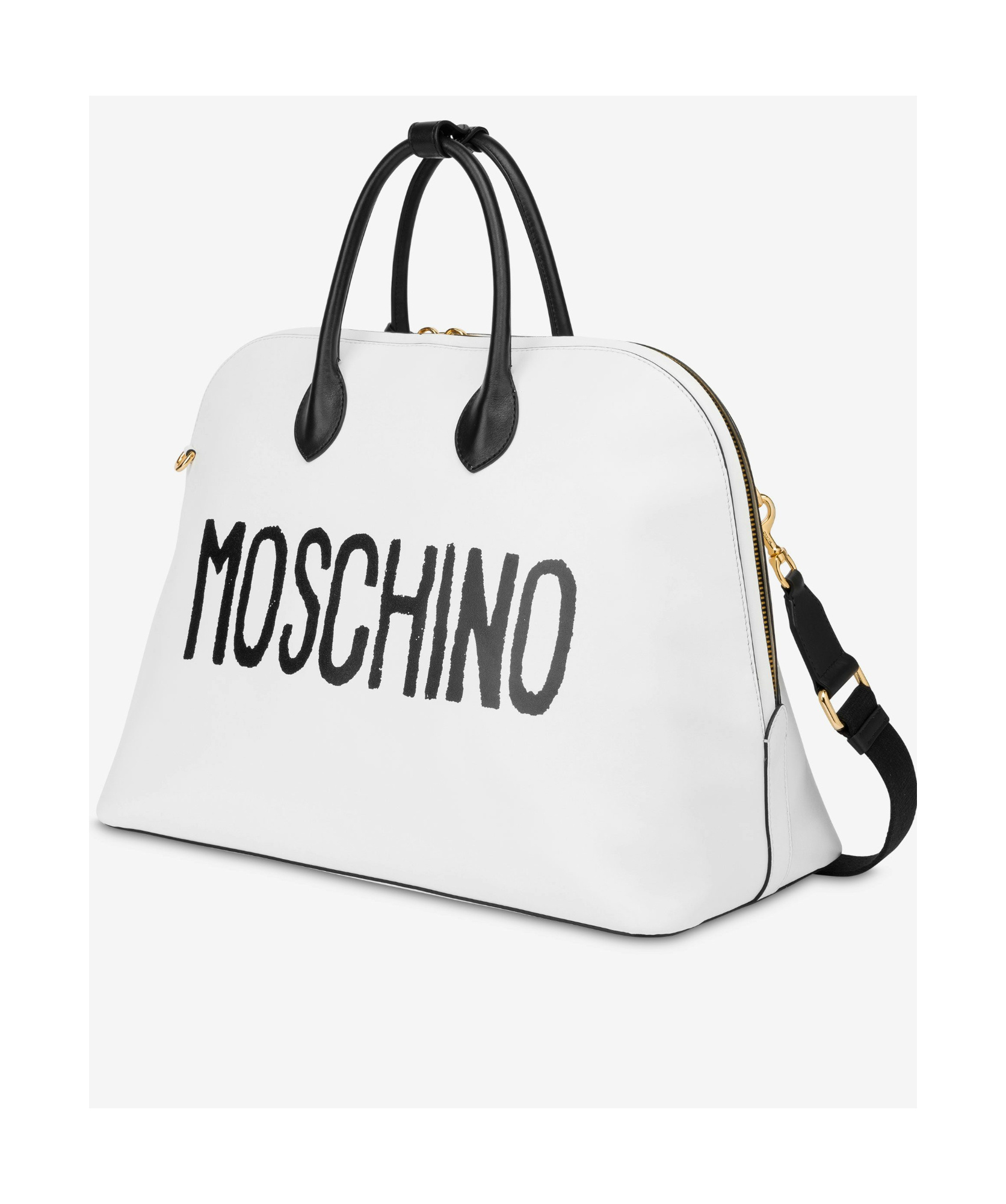 Moschino Double Handle Tote Bag In White