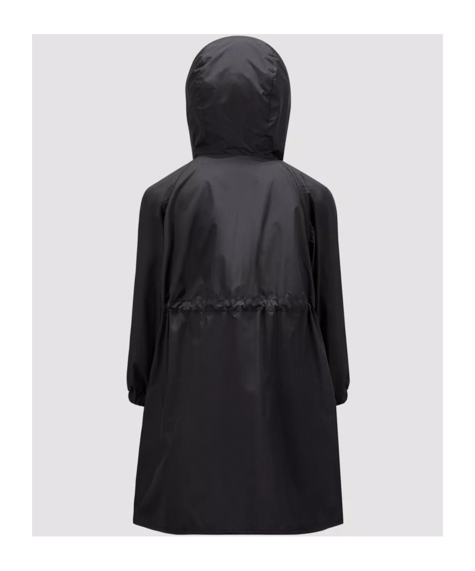 Moncler Ioudith Hooded Raincoat In Black