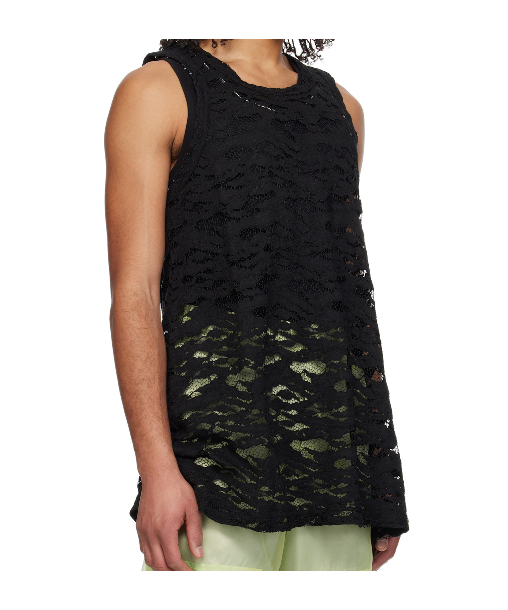 Comme Des Garçons Raschel Lace Tank Top