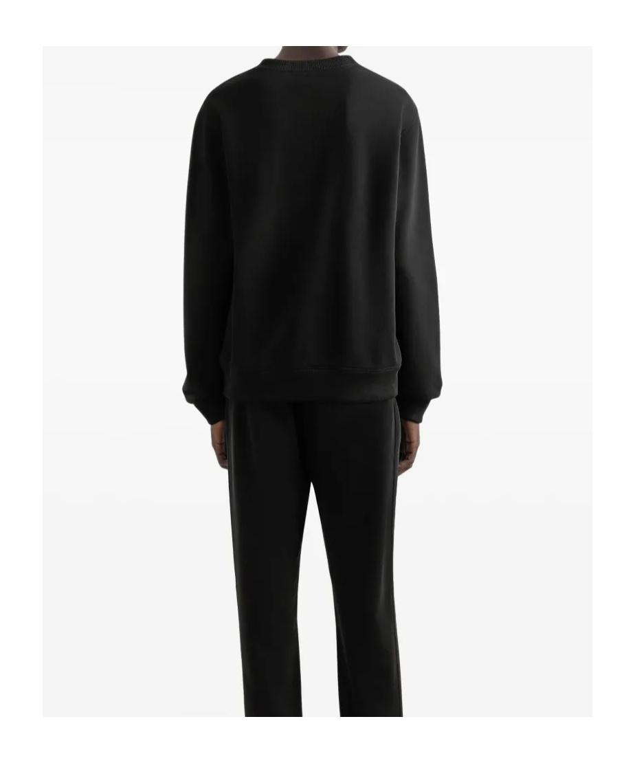 Dolce & Gabbana Jersey Sweatshirt With Branded Tag In Black