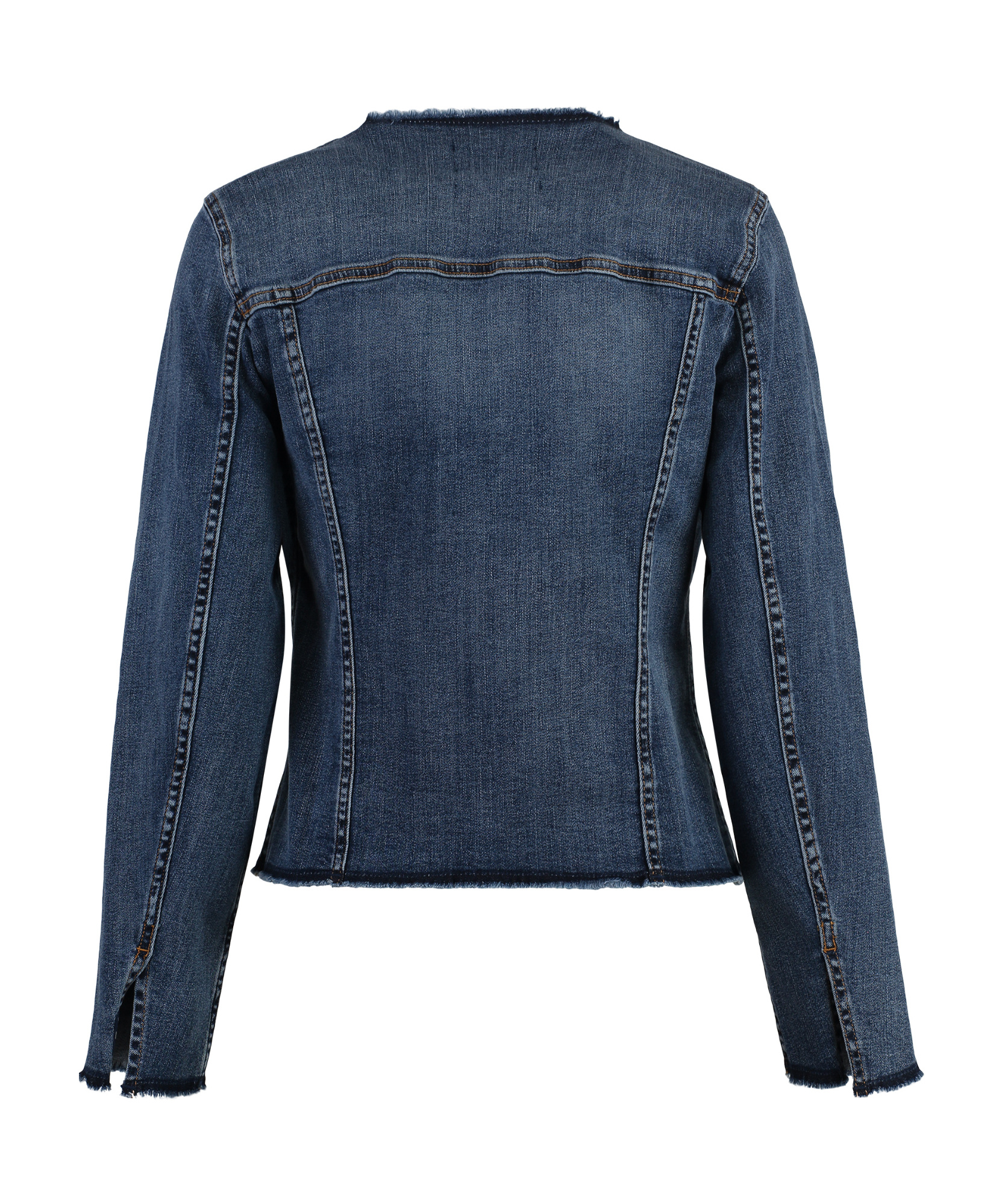 7 For All Mankind Koko Slim Illusion Saturday Denim Jacket In Blue