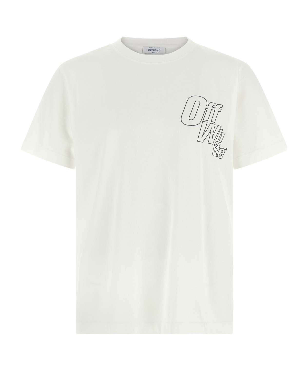 Off-white Slim Fit Arrow Design T-shirt In White