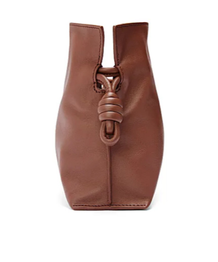 Loewe Mini Puzzle Leather Shoulder Bag In Brown