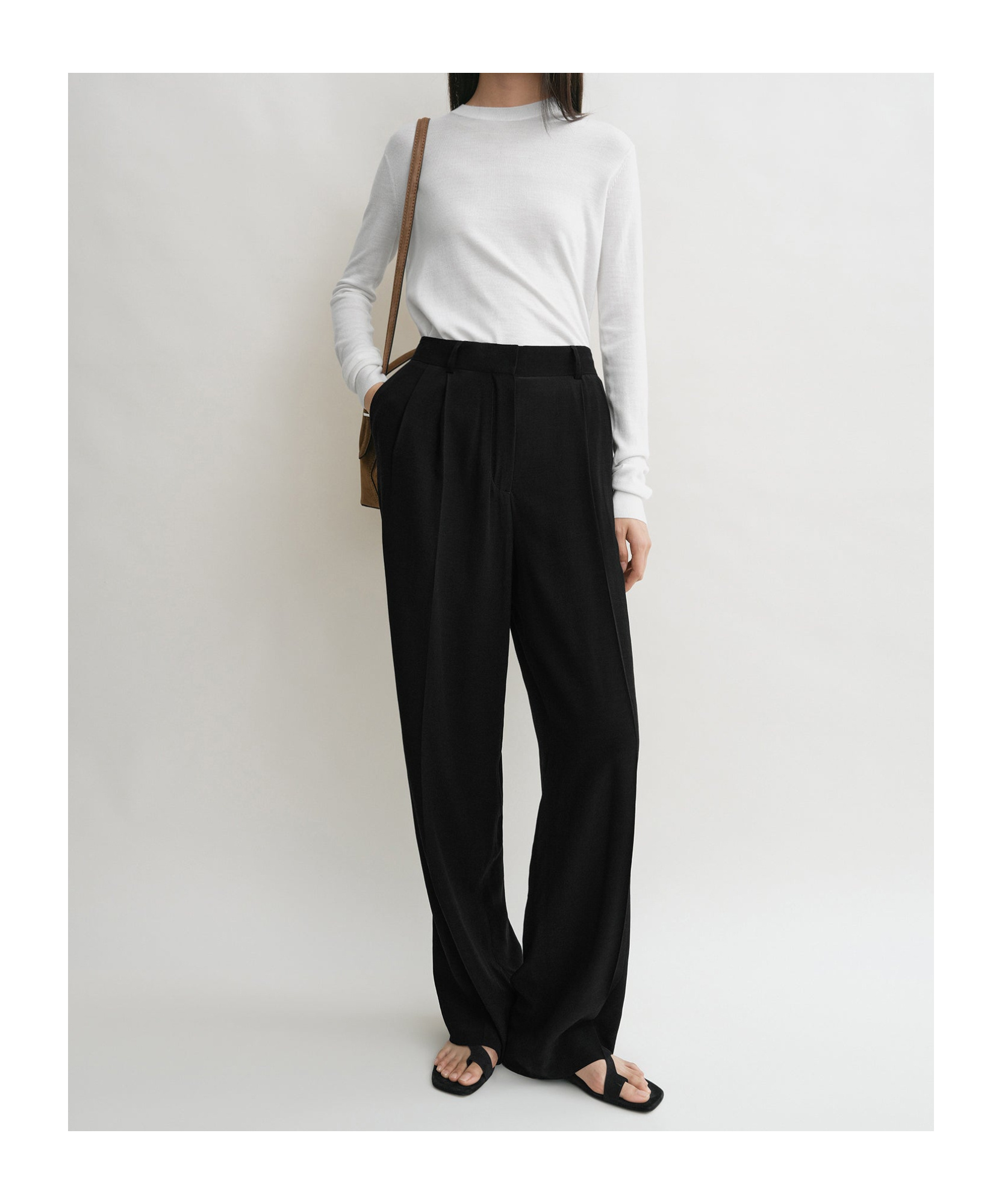Totême Toteme Organic Cotton Trousers In Black
