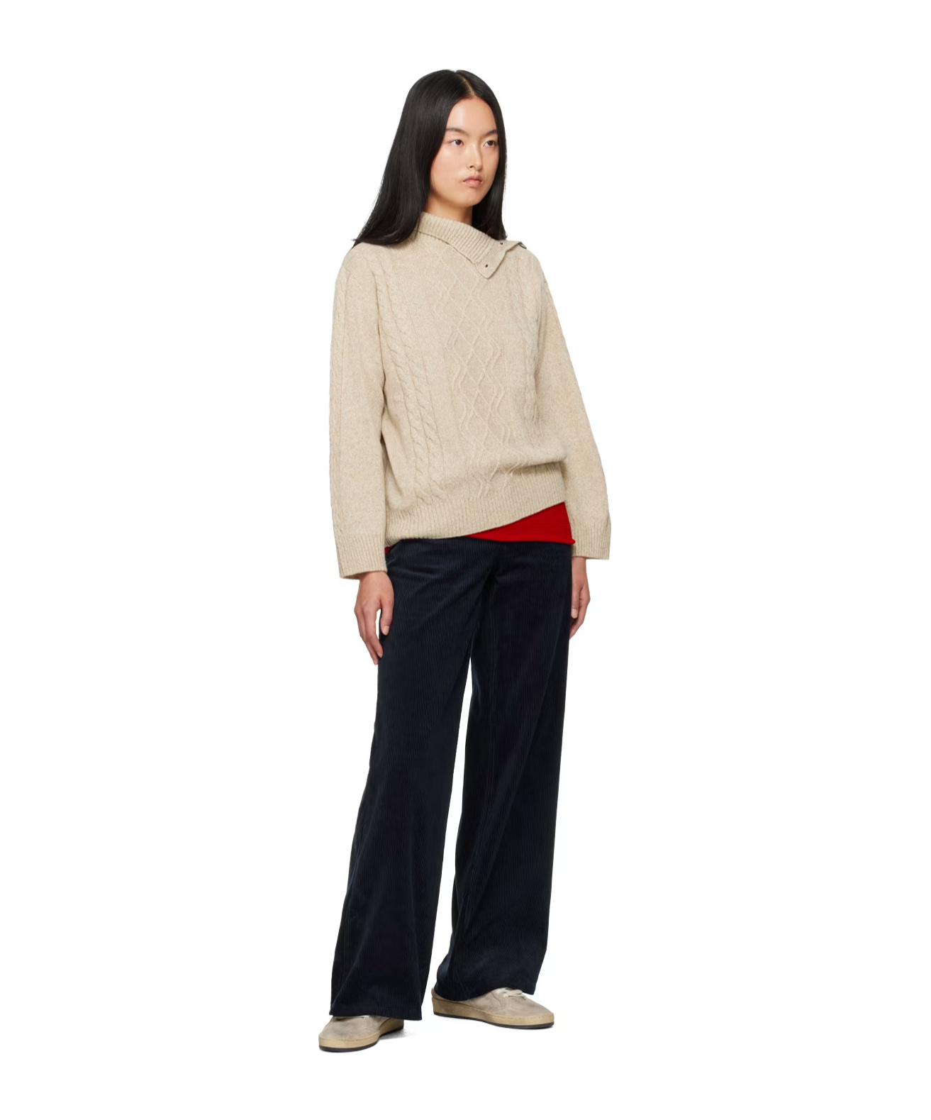 Shop Apc Karen Sweater In Nude