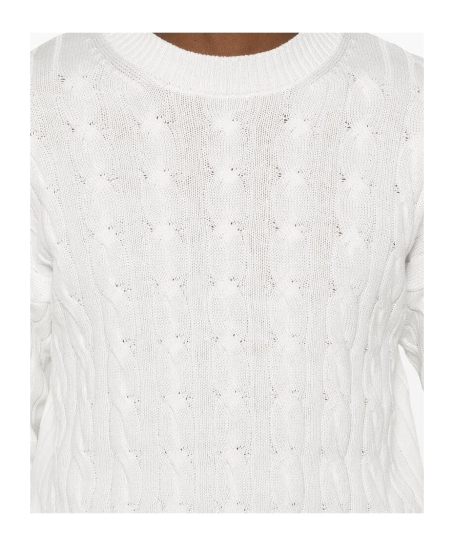 ASPESI CABLE-KNIT COTTON JUMPER