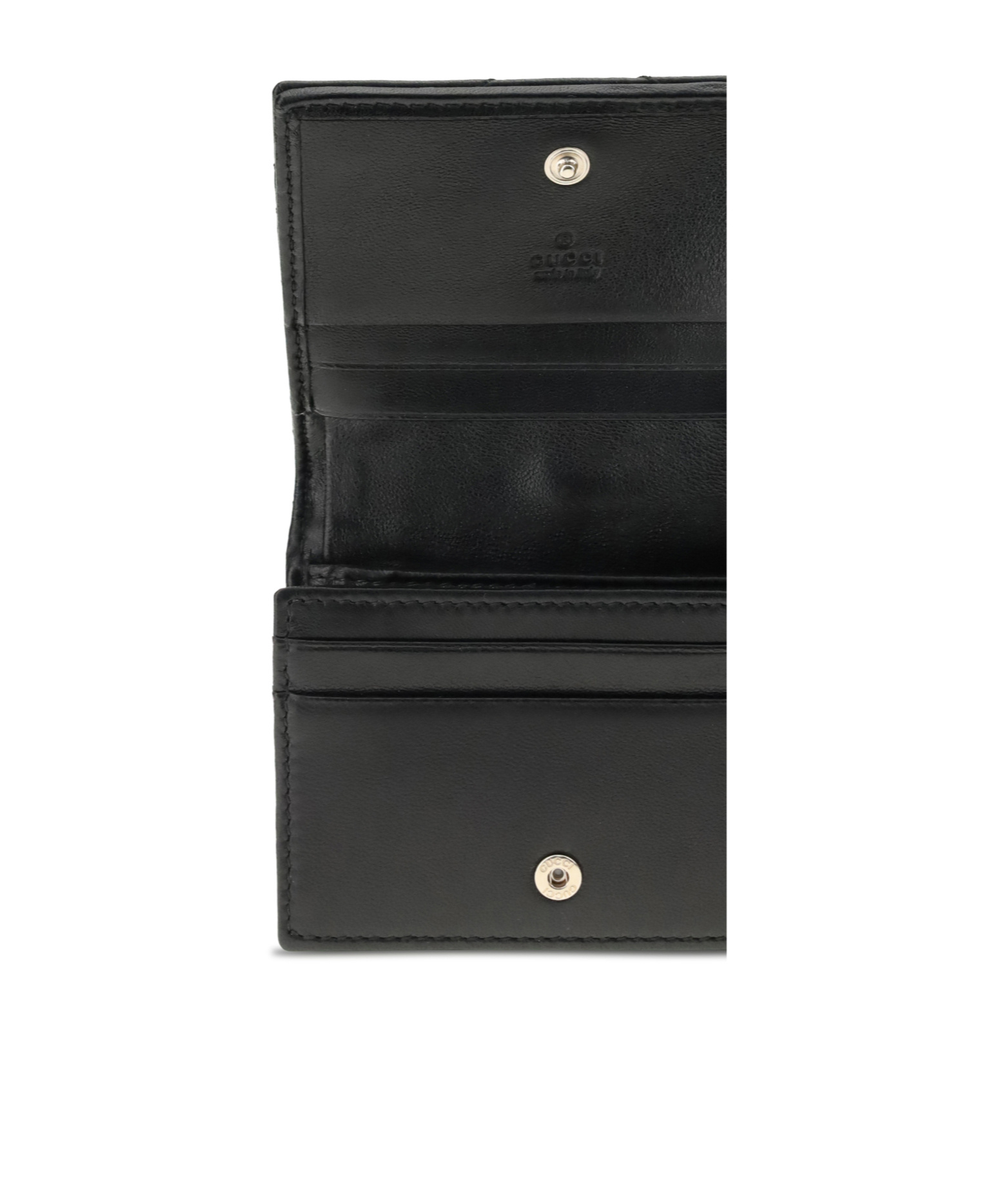 Gucci Gg Marmont Card Case Wallet In Black