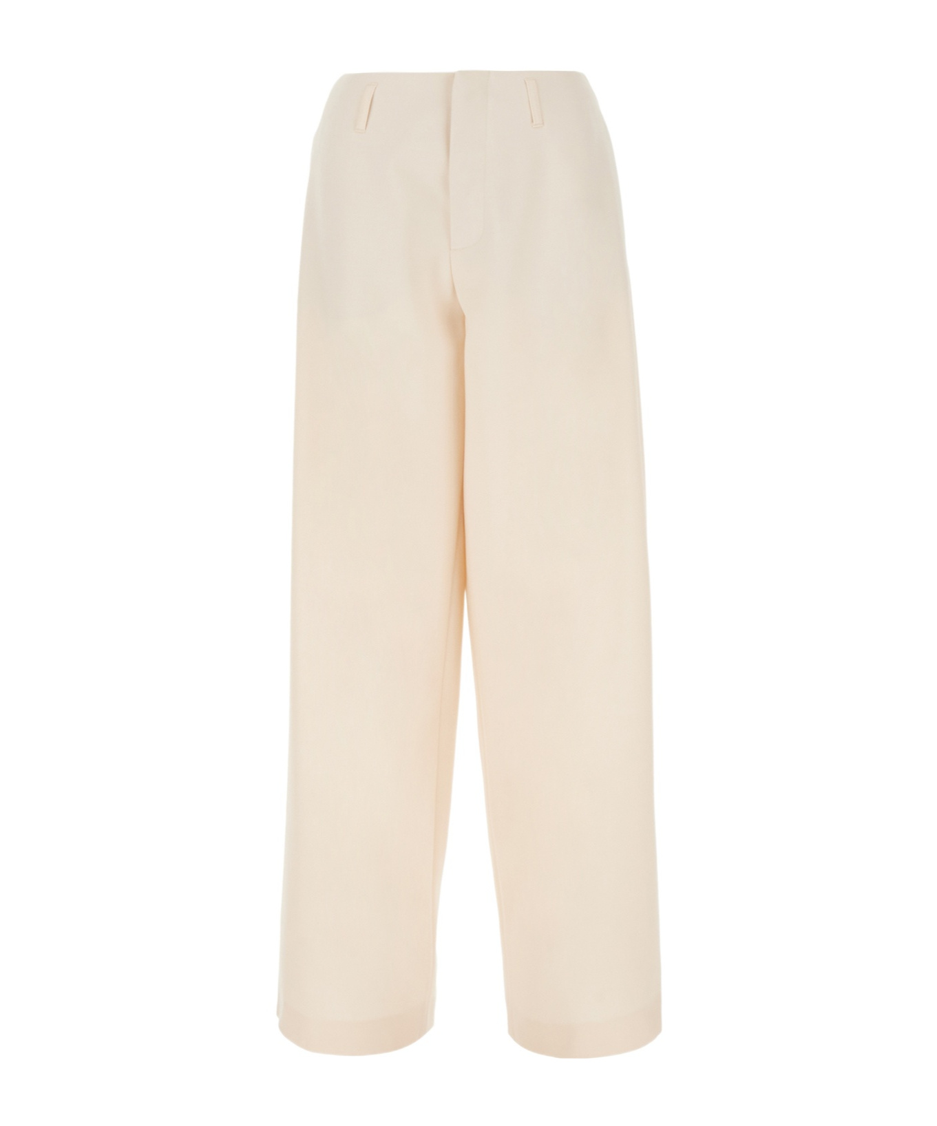 Philosophy Di Lorenzo Serafini Pastel Pink Stretch Polyester Blend Pant In Nude