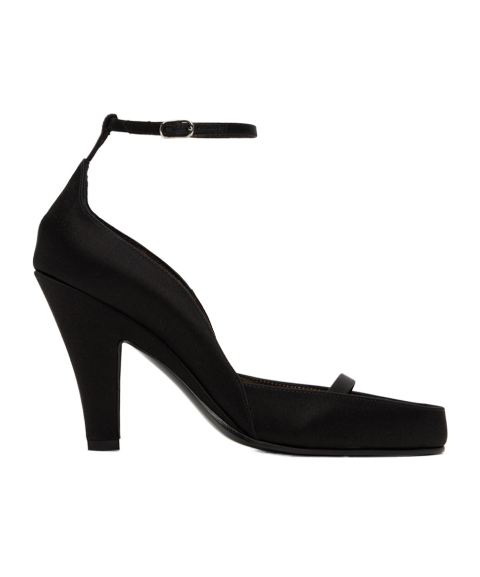 The Row Ankle Straps With High Heels In Black