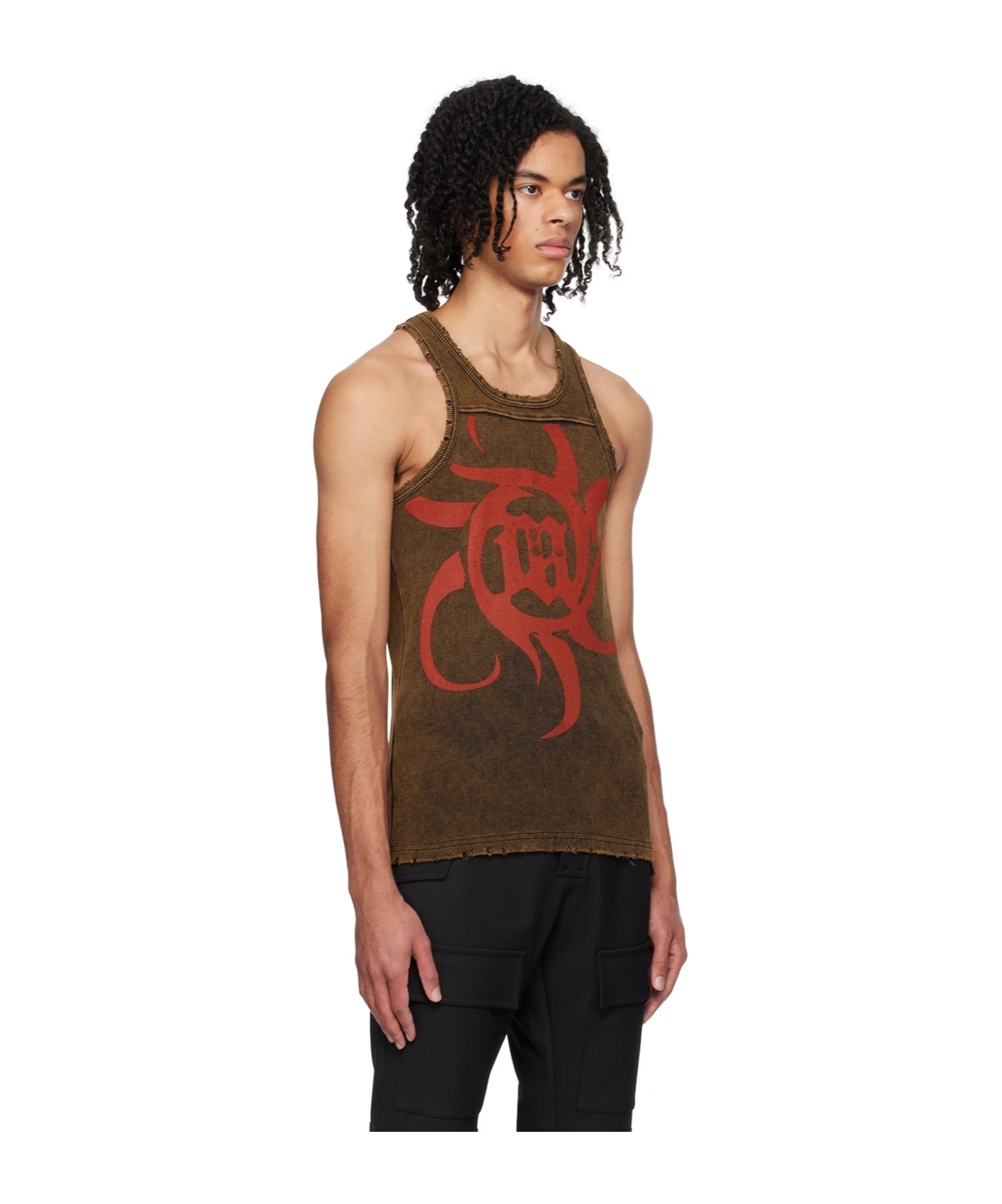 Misbhv Graphic-print Top In Black