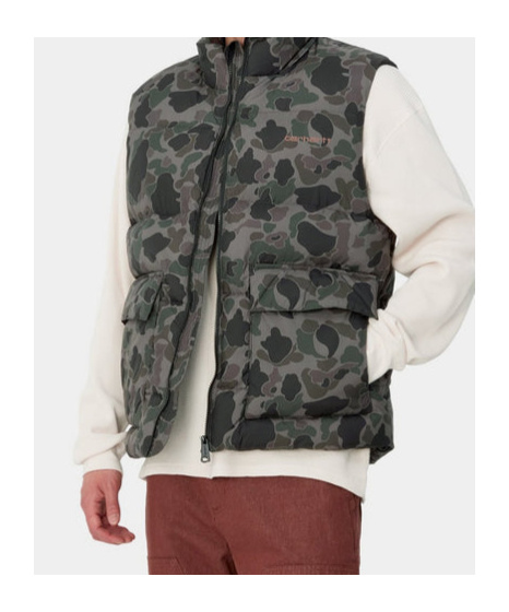 Shop Carhartt Camouflage Pattern Vest In Black