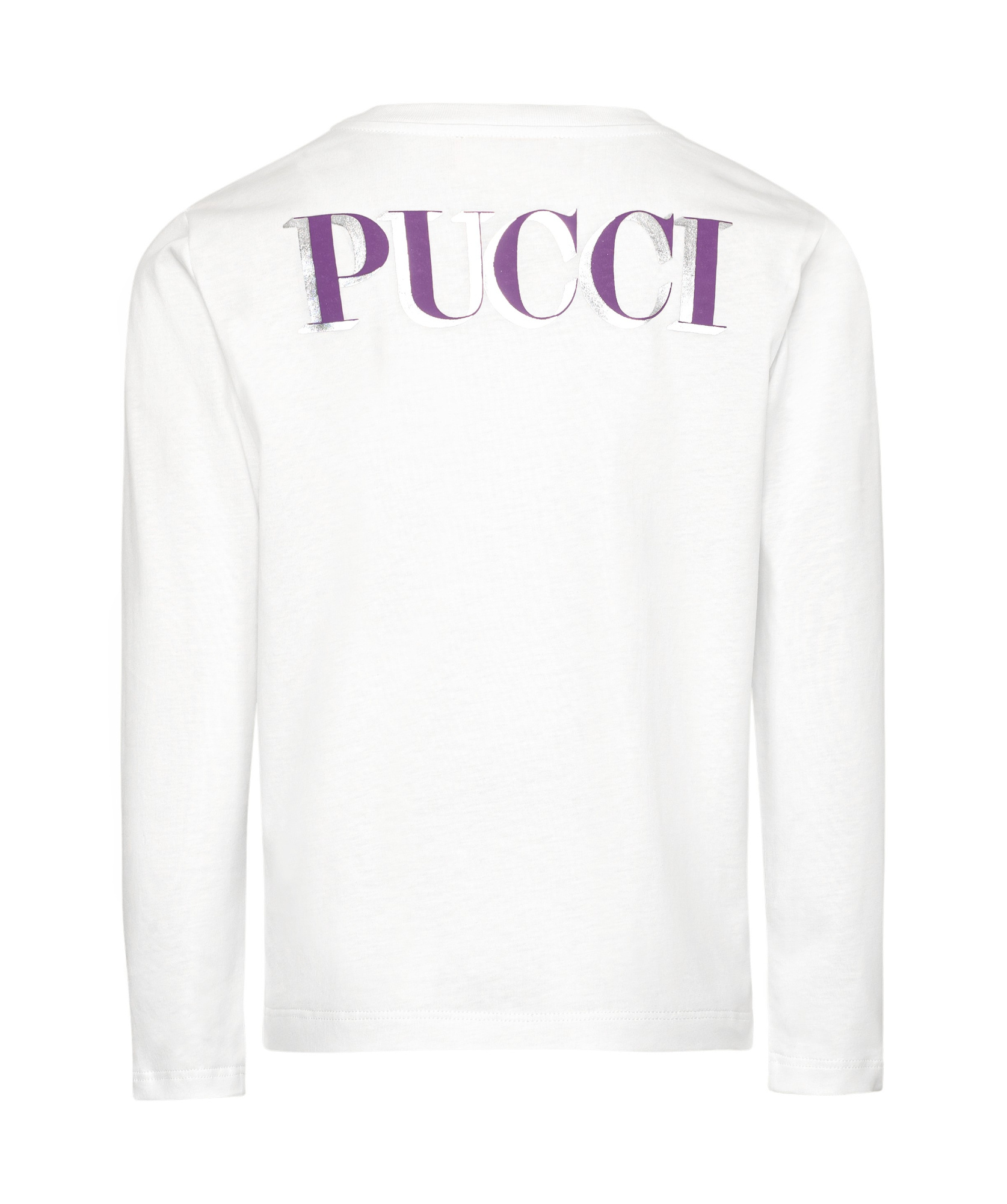 Pucci Long-sleeved T-shirt In White