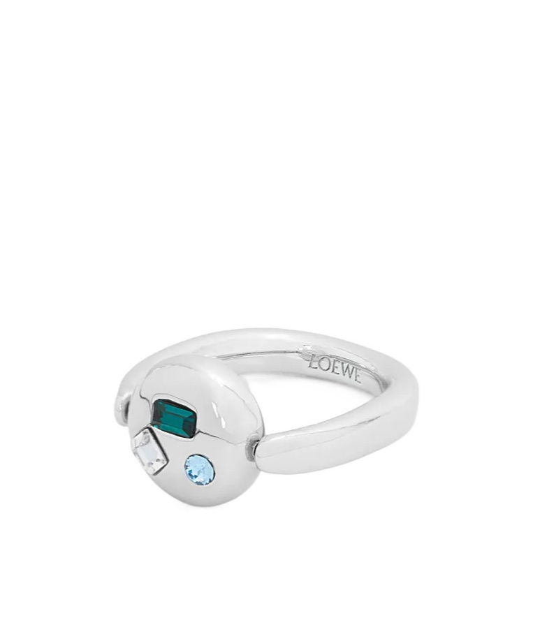 Loewe Anagram Ring In White