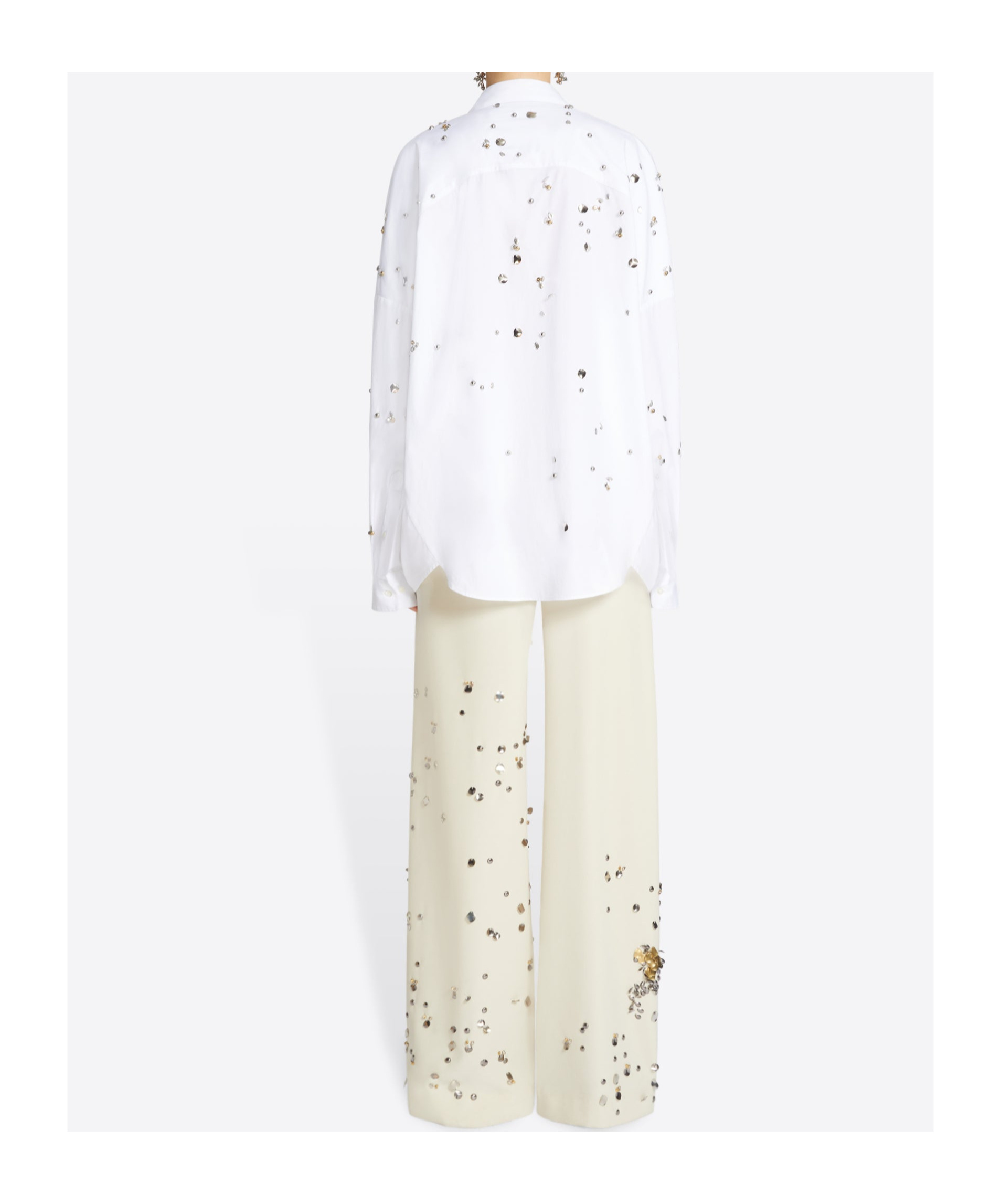 Shop Dries Van Noten Long-sleeved Shirt In White
