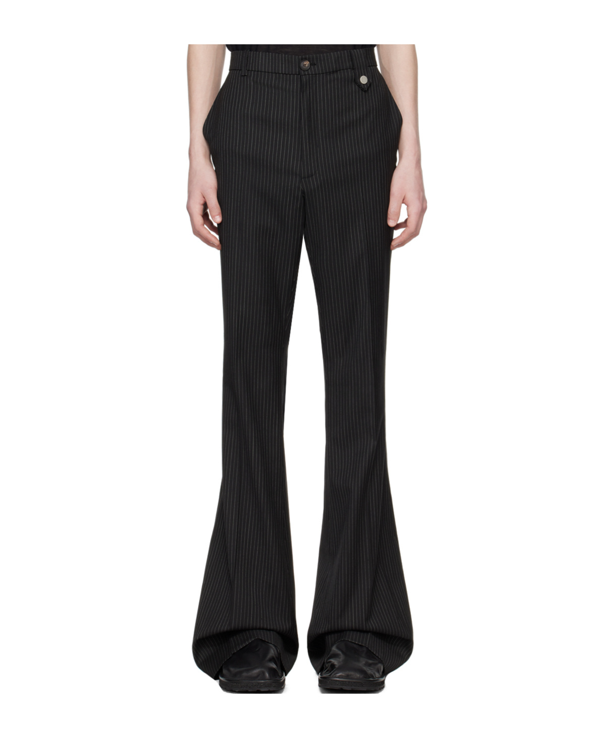 Egonlab Belt-loop Casual Pants In Black
