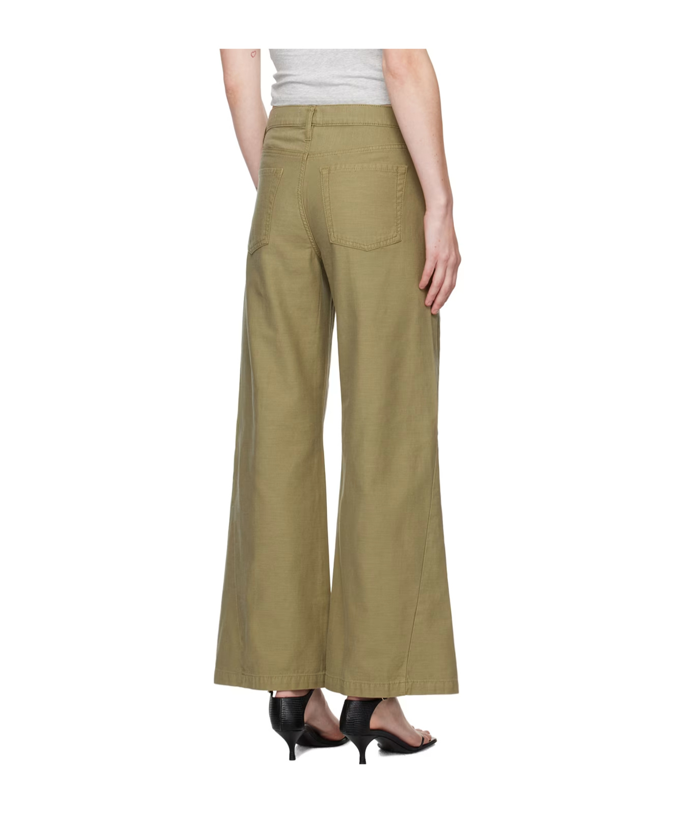Shop Frame Low-waist Side Pocket Jeans In Brown