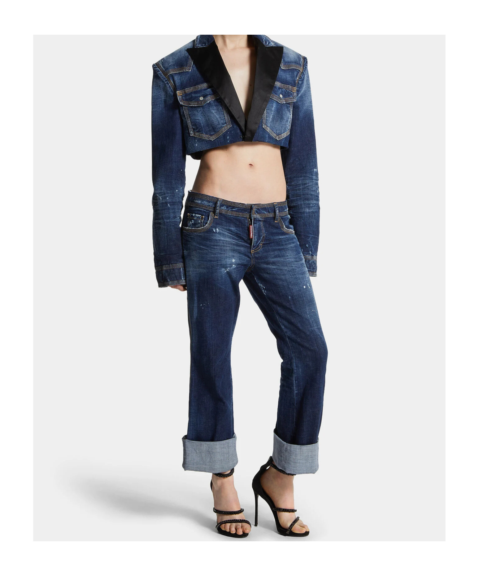 Dsquared2 Jenna Flared Jeans In Blue