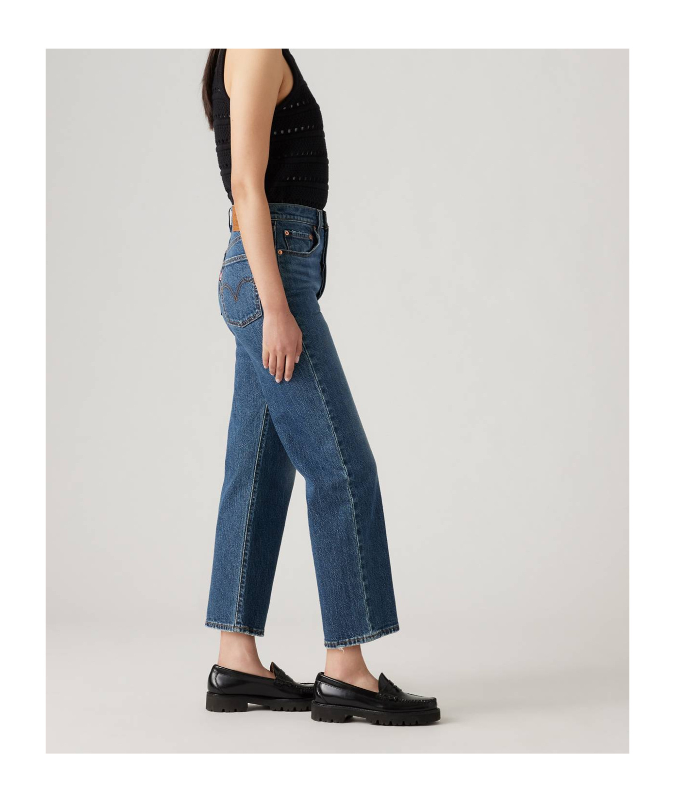 Shop Levi's Belt-loop Jeans In Blue