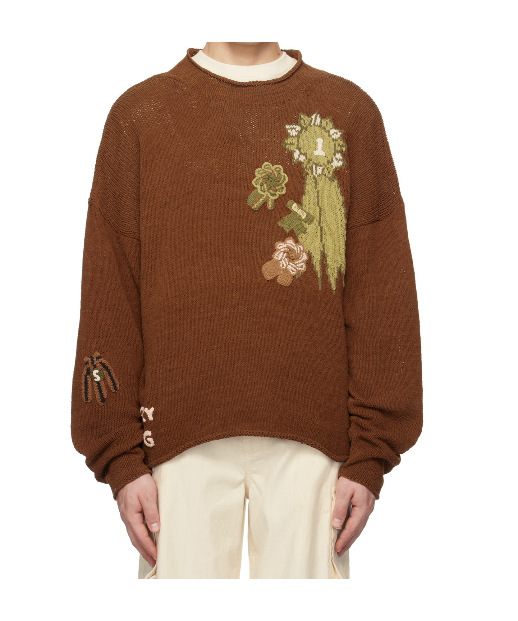 Story Mfg. Brown Twinsun Rollneck Sweater In Brown