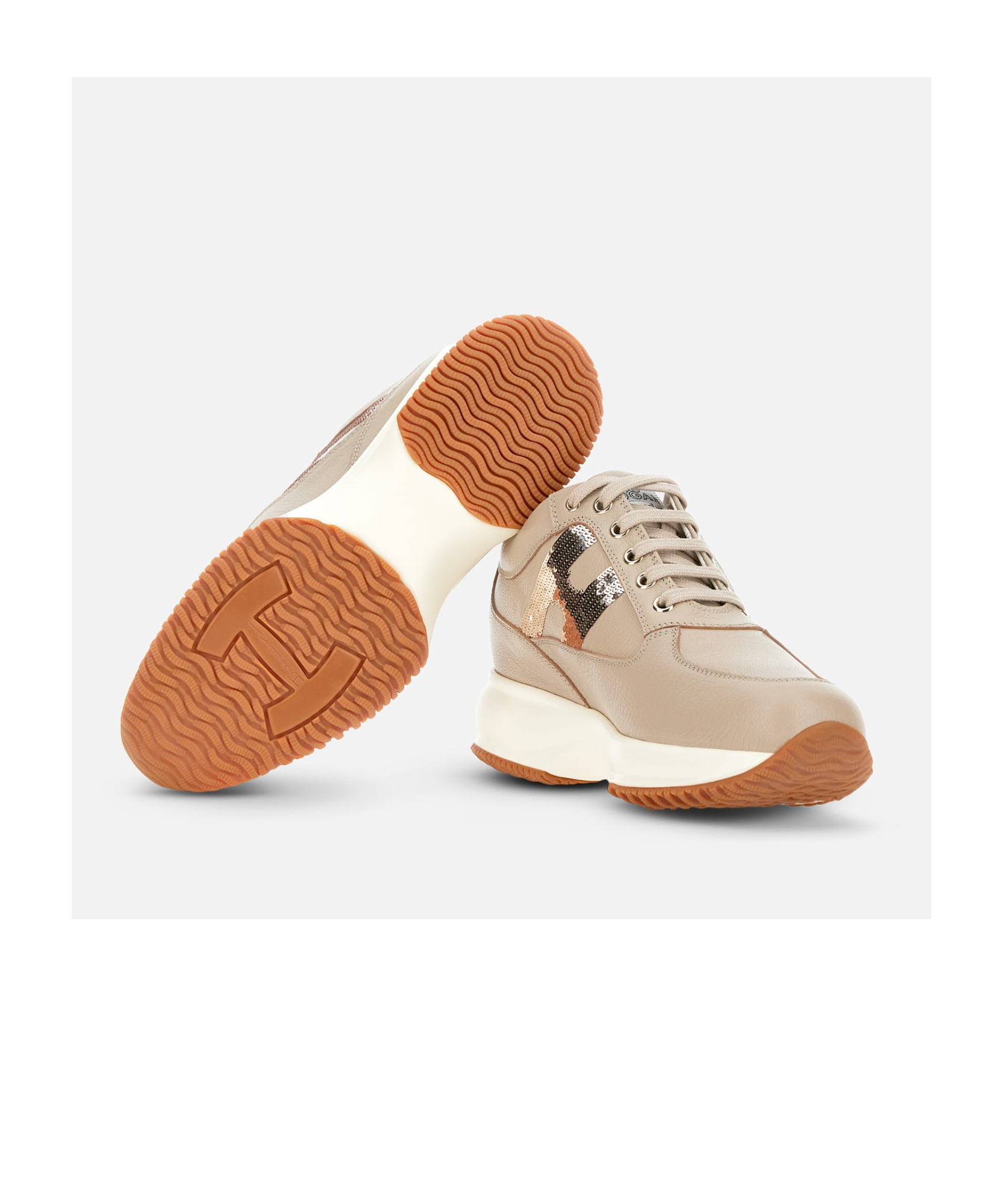 Hogan Low-top Sneakers In Nude