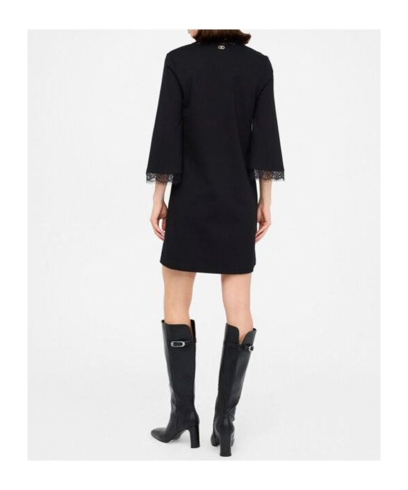 Liu •jo Lace Tunic Dress In Black