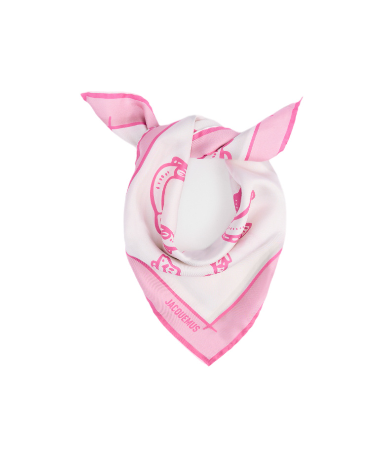 Shop Jacquemus The Pesco Bandana In Pink