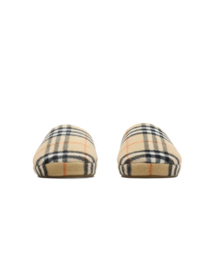 Burberry Quilted Check Sandals For Women In Neutral