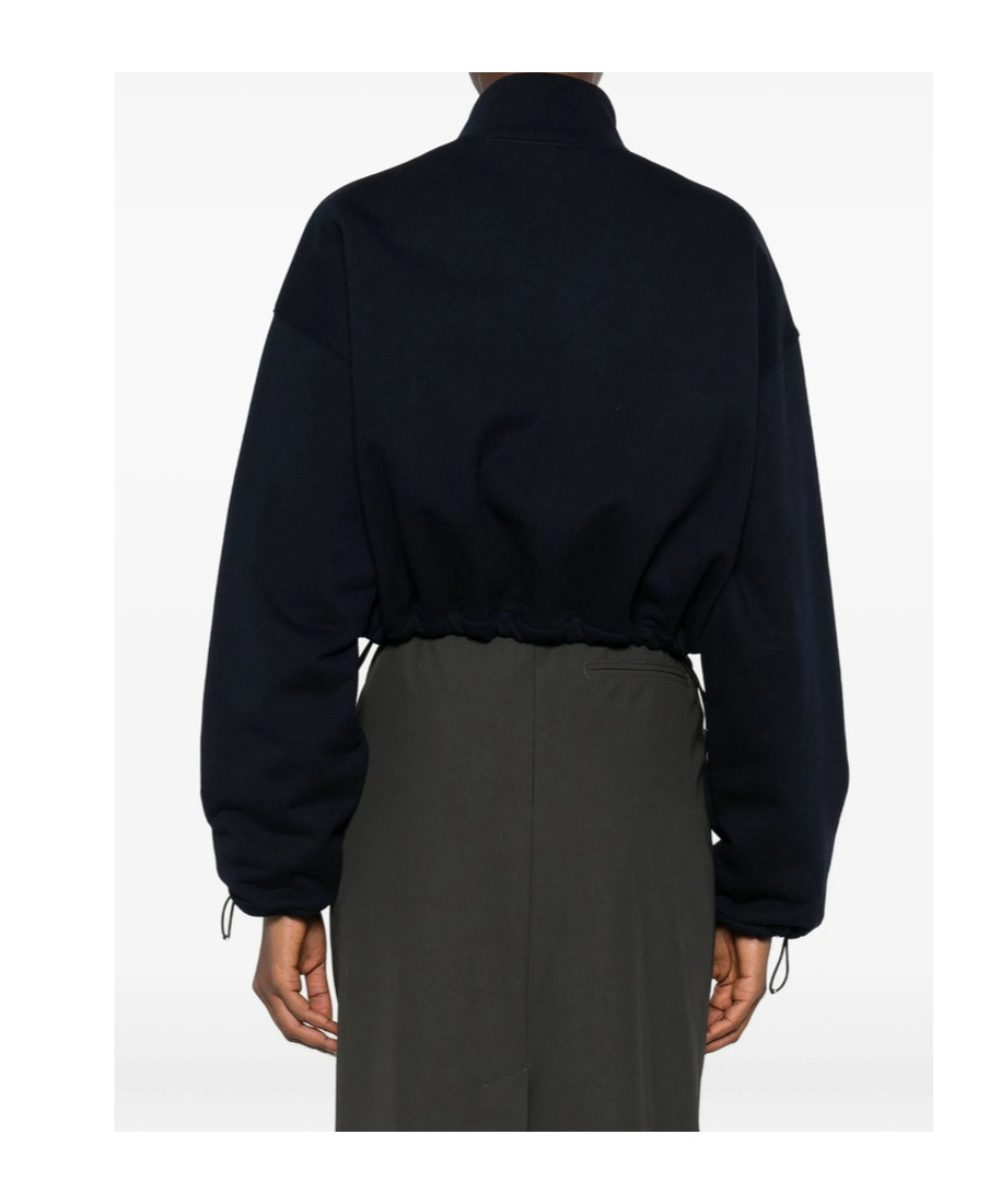 Miu Miu Zip Pocket Sweatshirt In Black