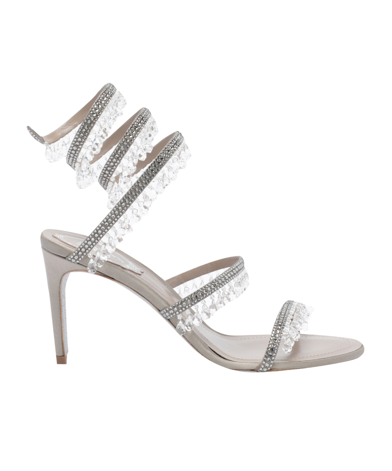 René Caovilla Chandelier Sandals In Gray