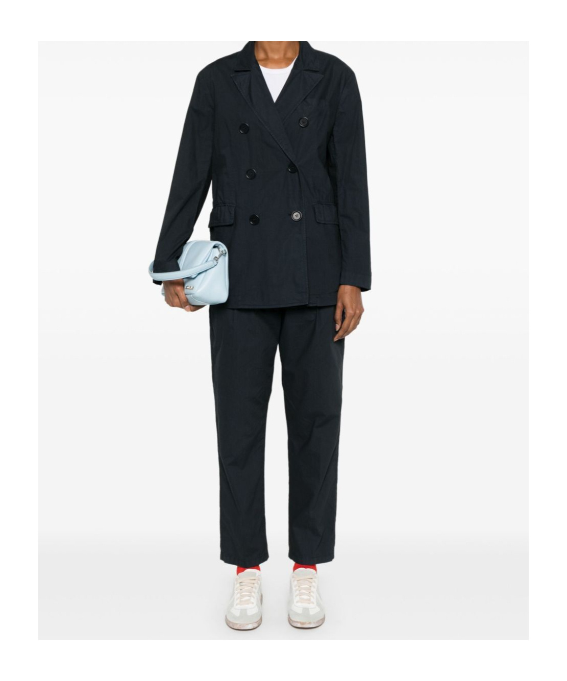 Aspesi Double-breasted Blazer Notched Lapels