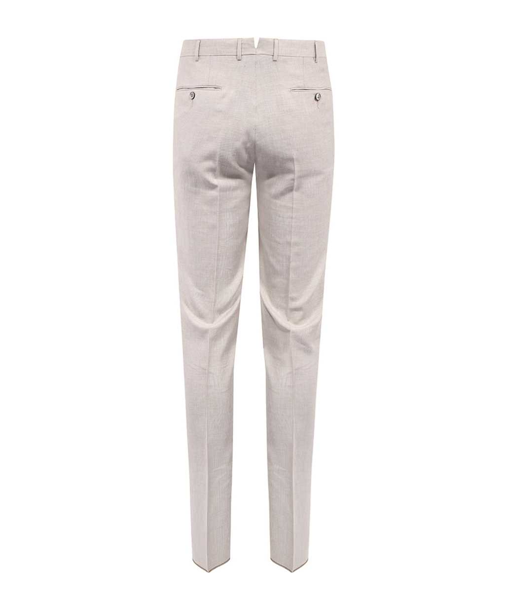Shop Zegna Waistband Loop Casual Pants In White