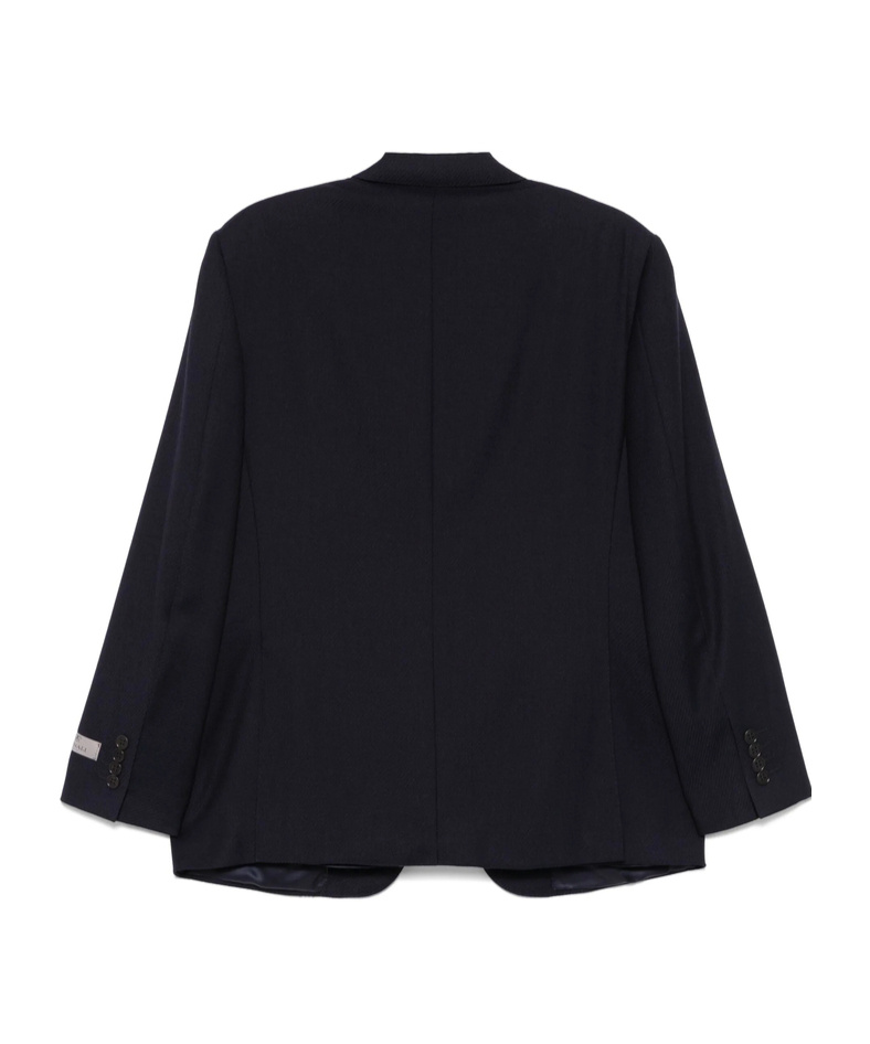 Canali Twill-weave Blazer In Black