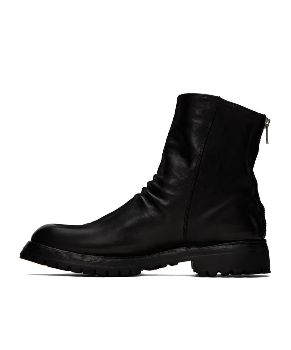 Officine Creative Ikonic 006 Zipper Boots In Black