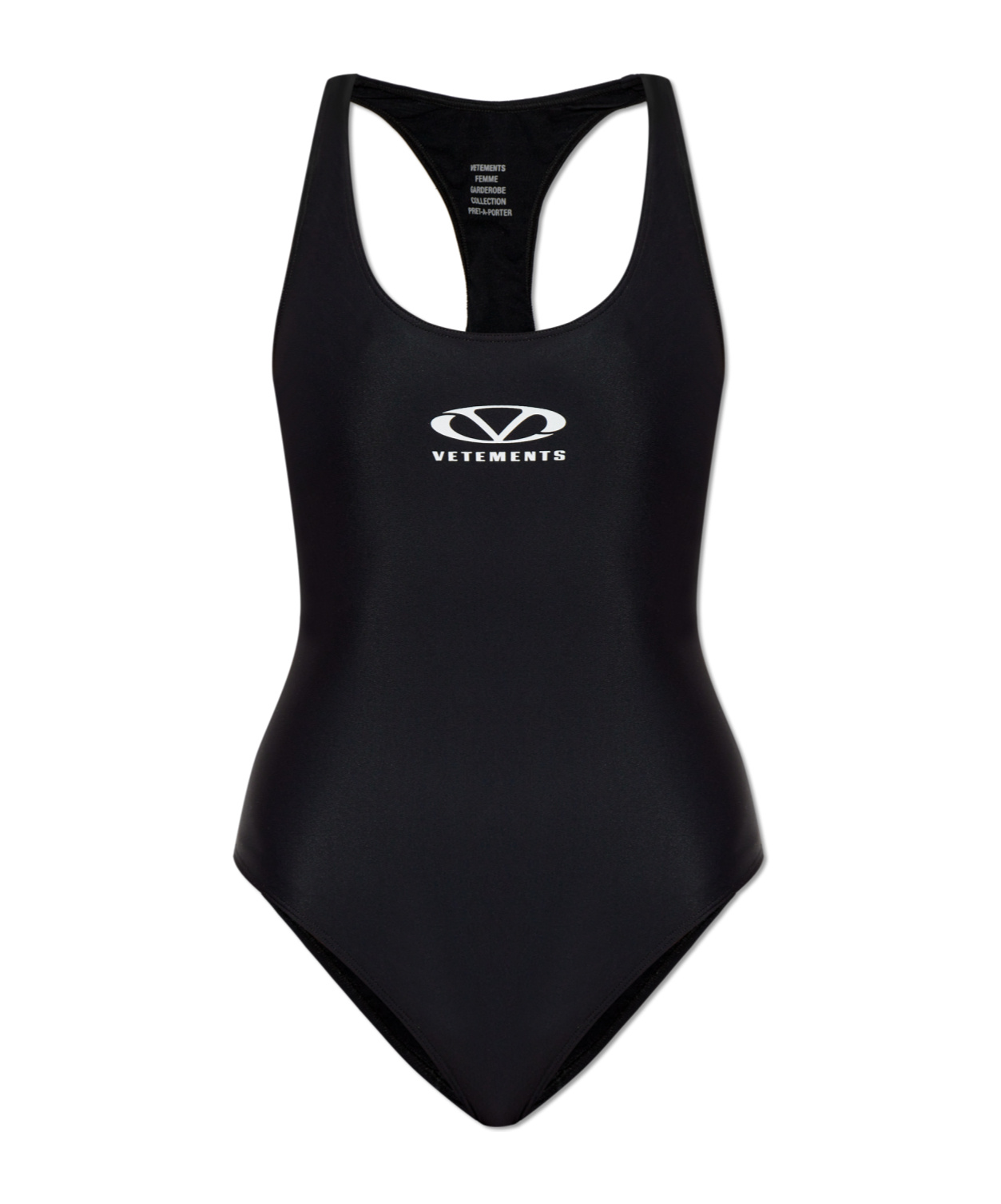 Vetements Backless One-piece Swimsuit In Black