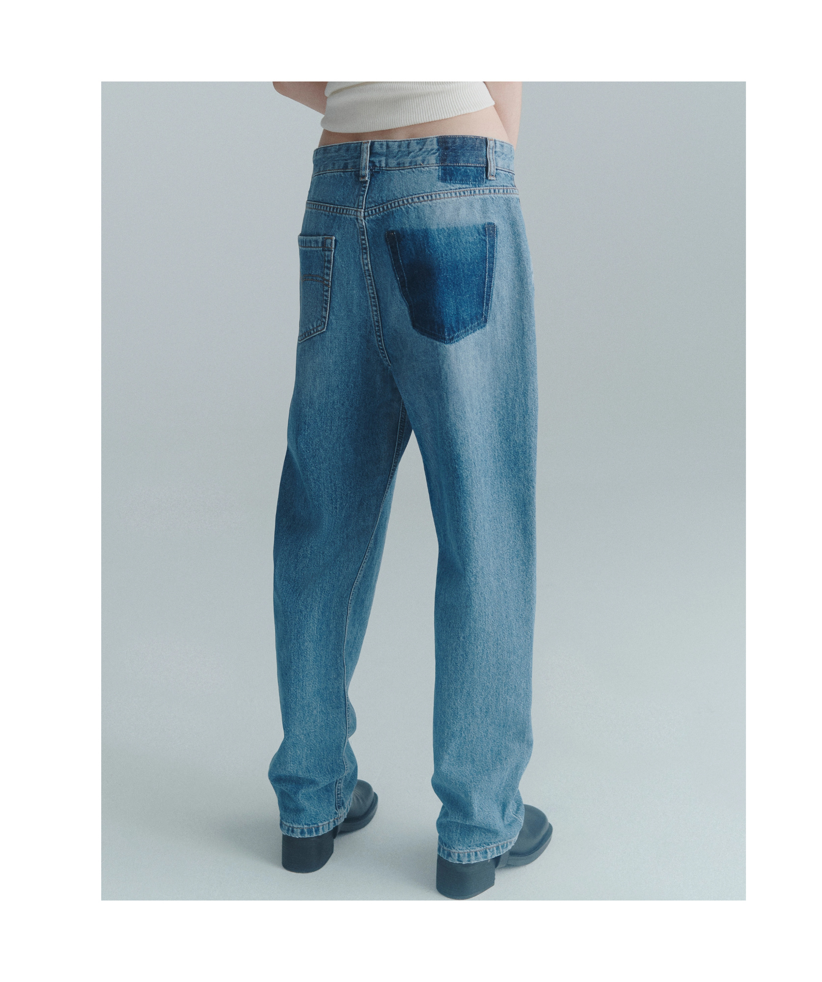 Marella Tomboy Jeans - Delave Blue In Blue