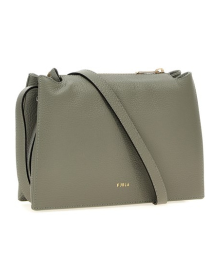 Shop Furla Nuvola Small Crossbody Bag In Green
