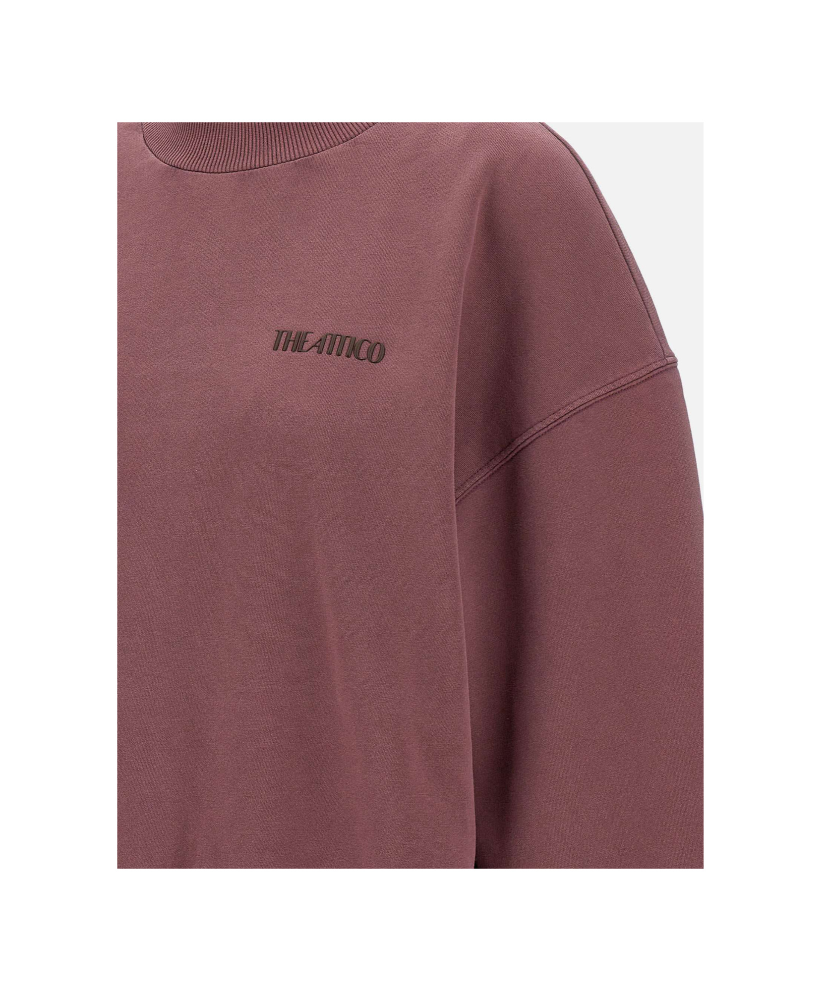Attico Sweatshirt American Fleece Mauve Fade 863 In Red