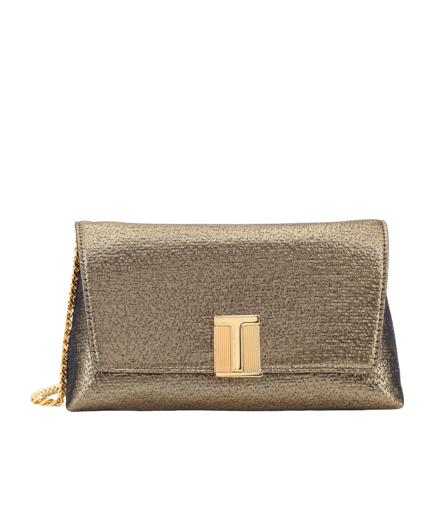 Tom Ford Nobile Mini Clutch Bag In Laminated Fabric