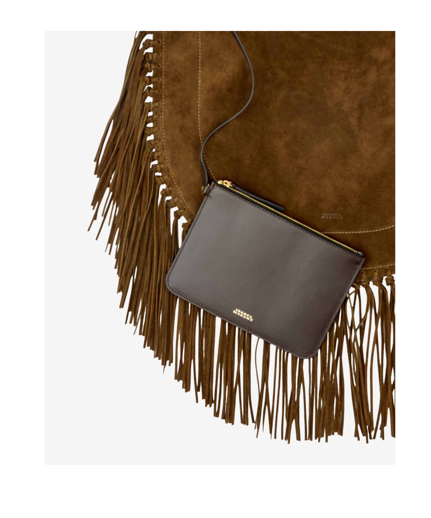 Isabel Marant Oskan Soft Large Suede Shoulder Bag