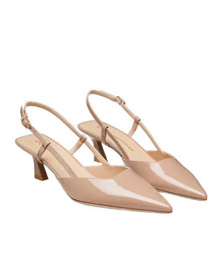 Stuart Weitzman Vinnie 50 Slack-heeled Sandals In Nude