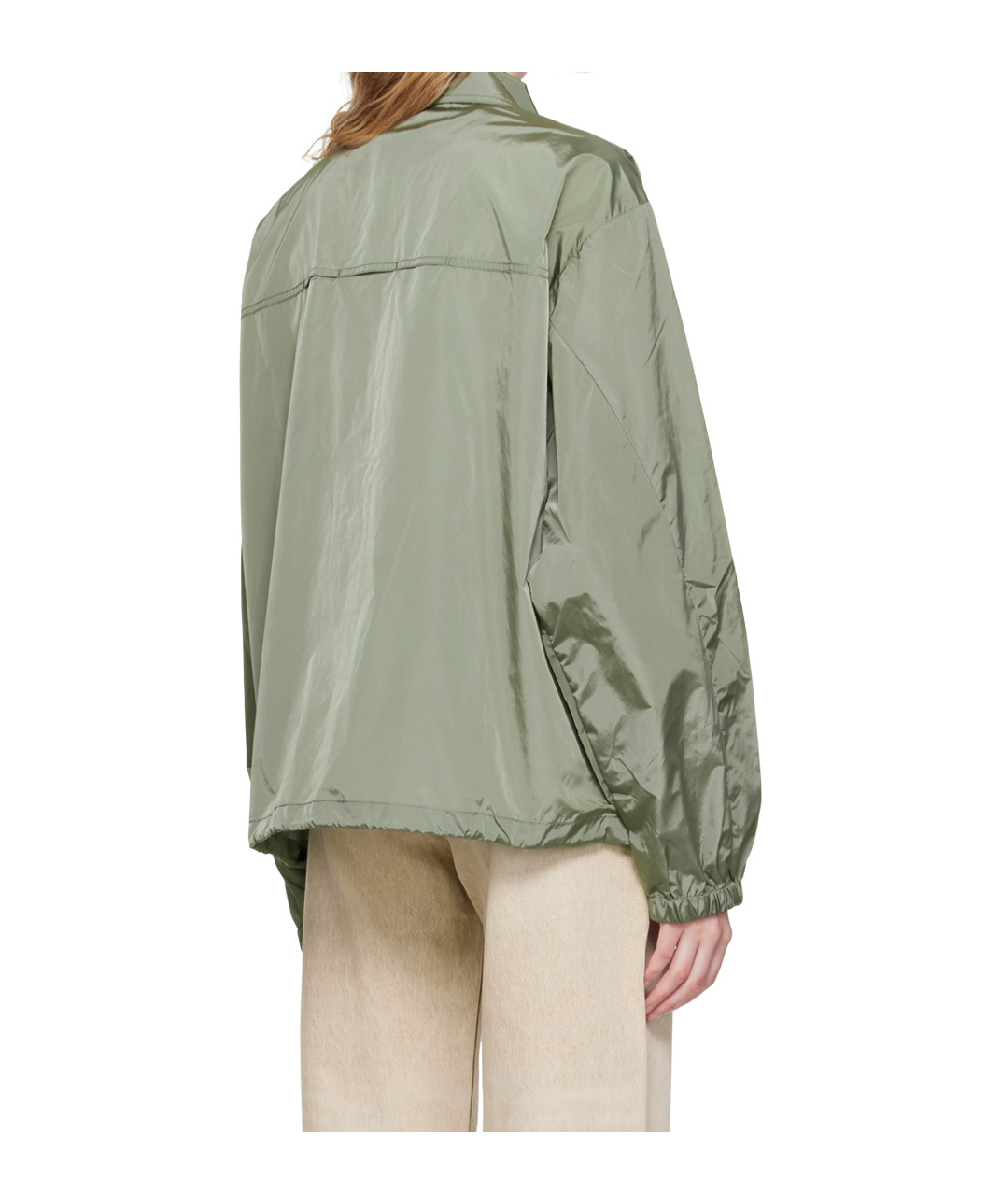 Eytys Zippered Long Sleeve Casual Jacket In Green