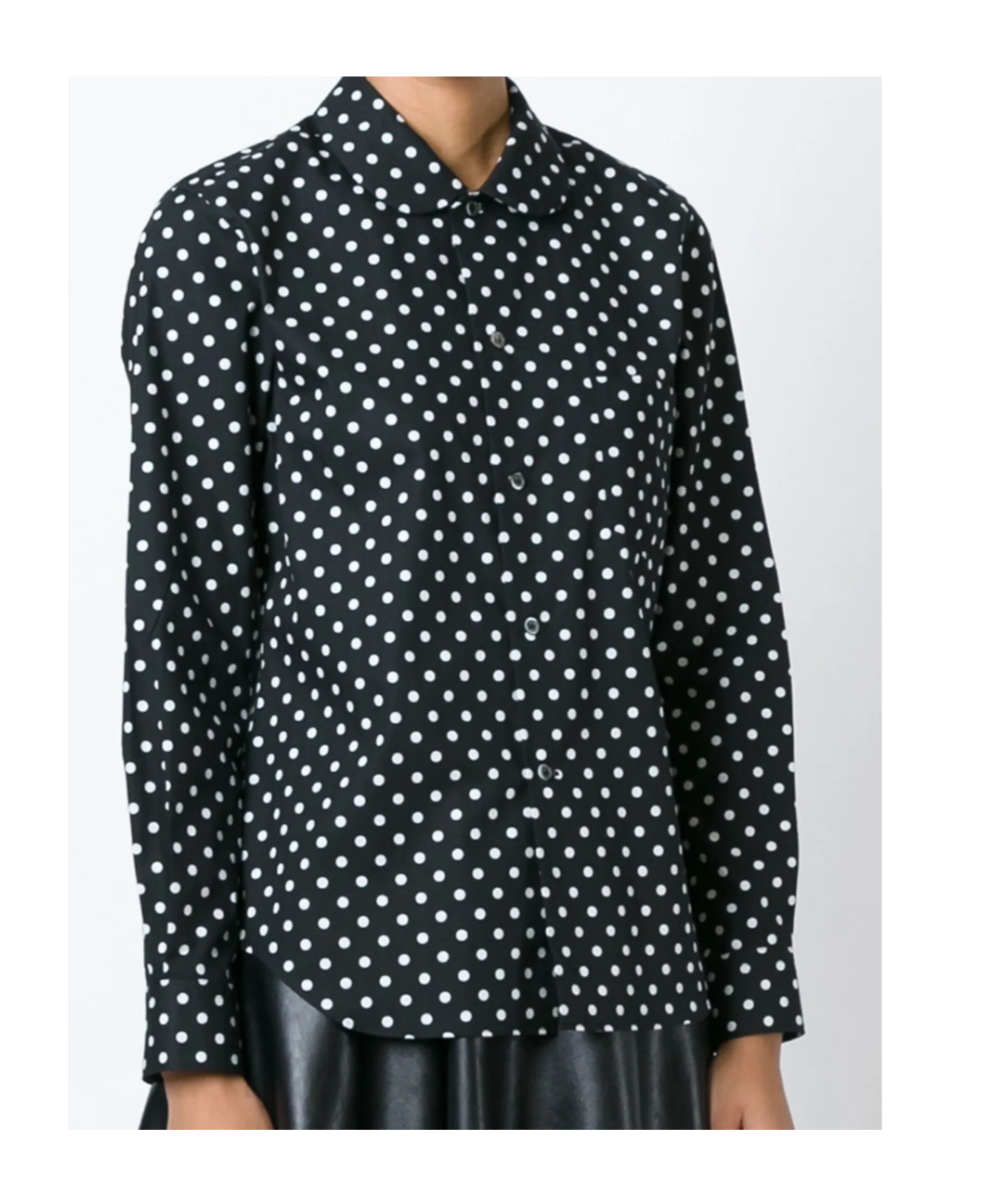 Comme Des Garçons Long Sleeve Shirt In Black