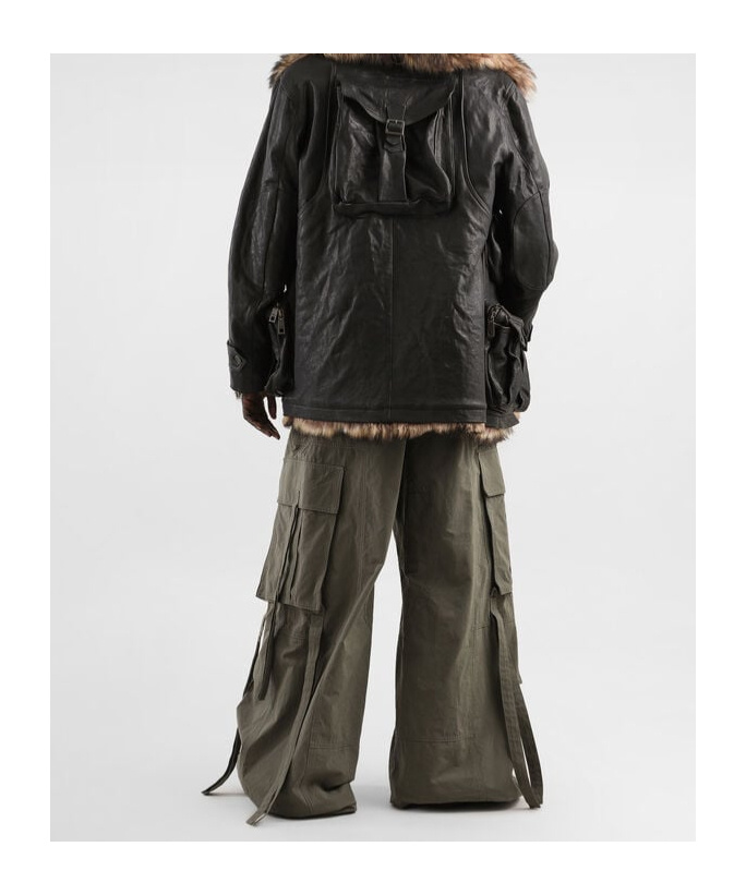 Dolce & Gabbana Drawstring Cargo Pants In Green