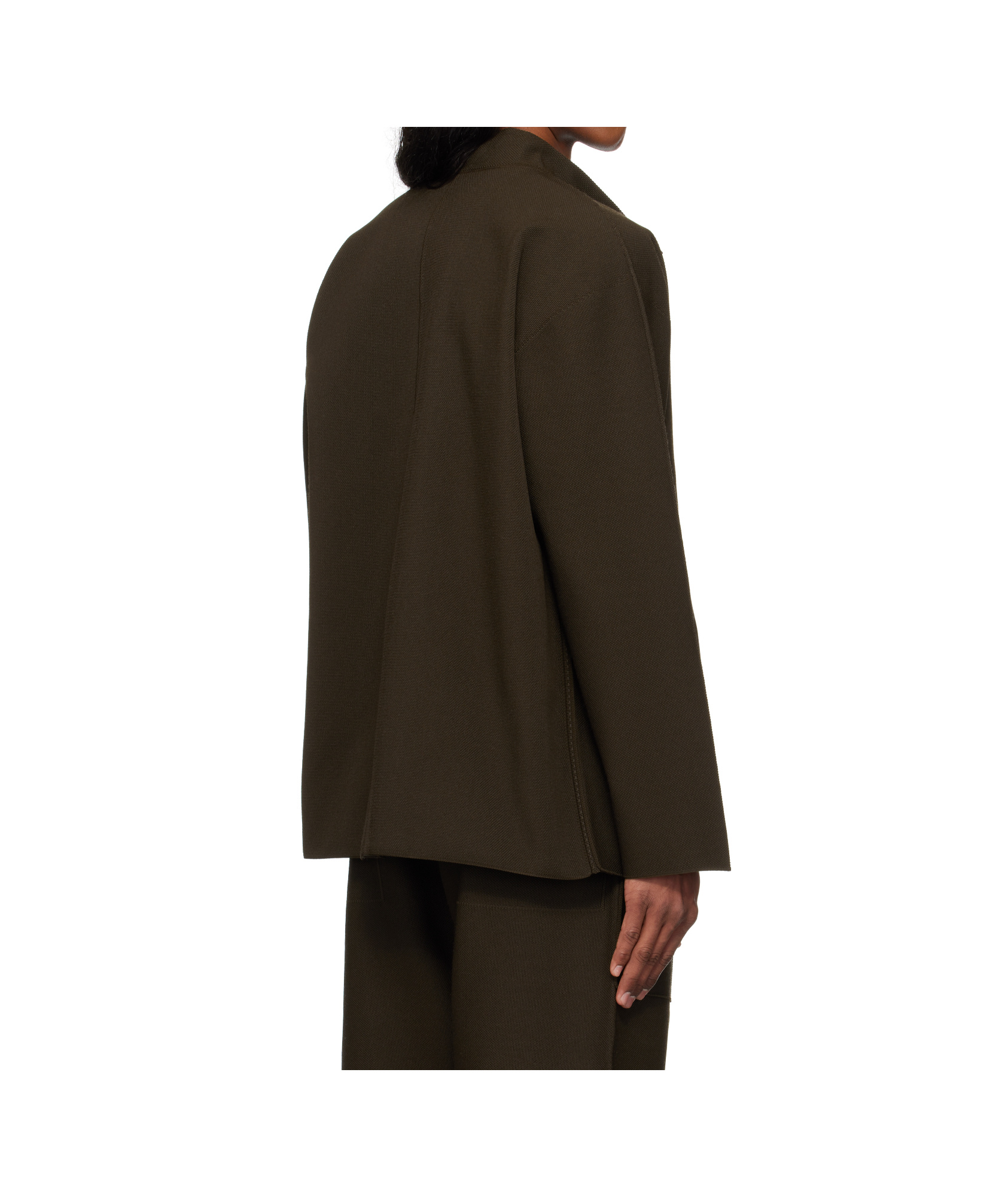 Shop Issey Miyake Lapel Long Sleeve Casual Jacket