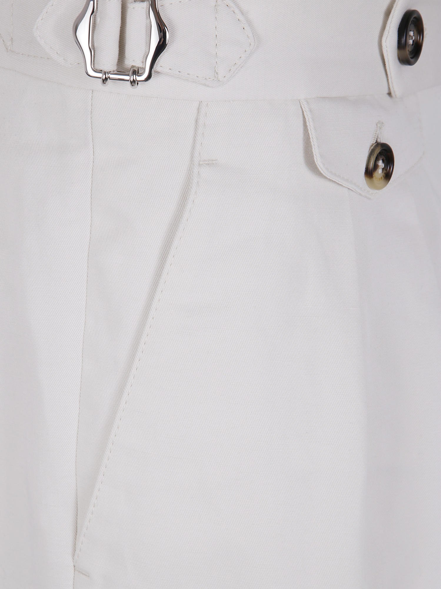Brunello Cucinelli Pressed-crease Bermuda Shorts In White
