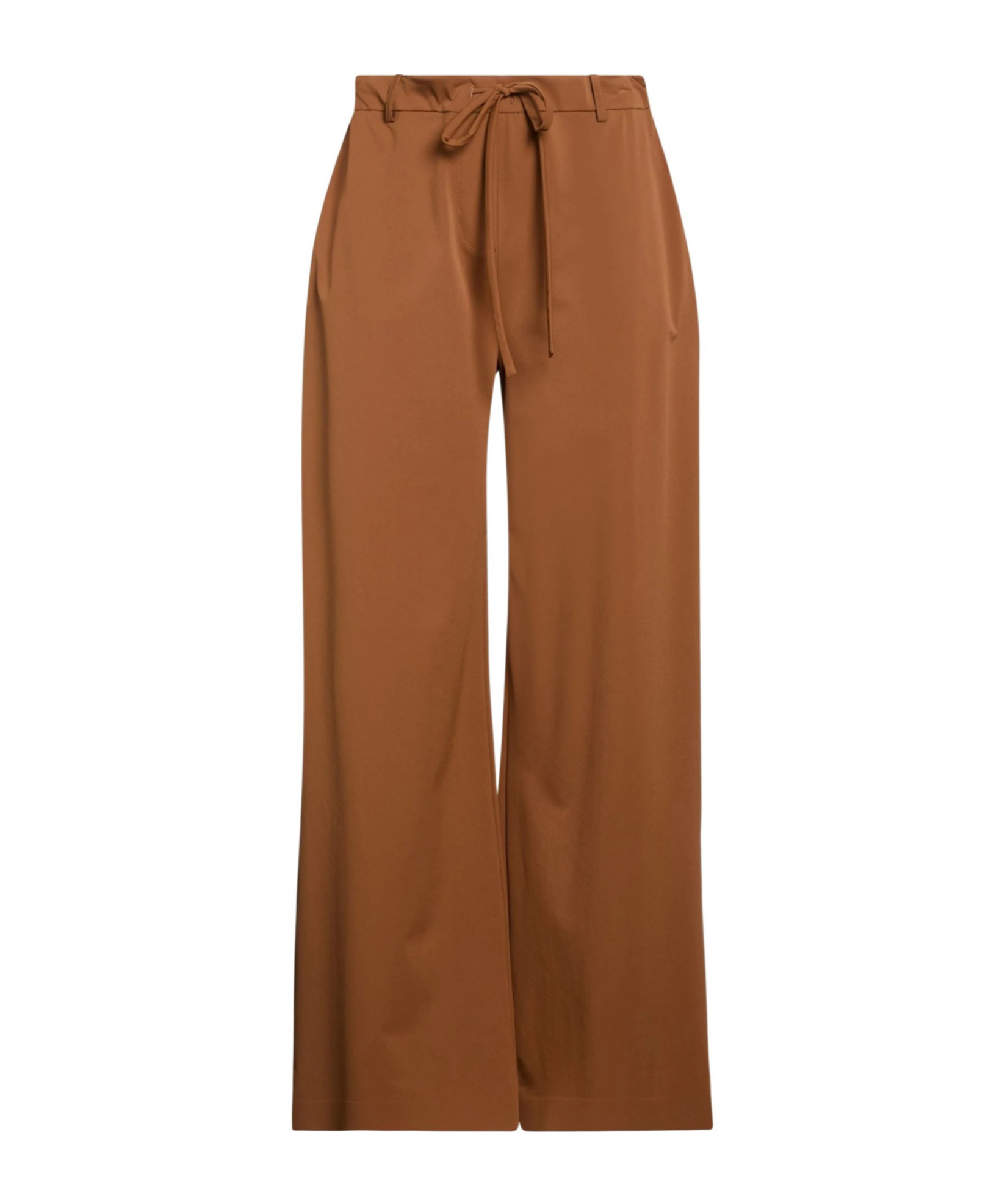 Max Mara Loose Straight-leg Pants In Brown